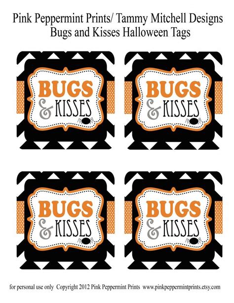 Bugs And Kisses Free Printable